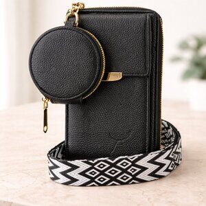 Artizanni Womens Crossbody Wallet Phone Case, Vegan Leather BOXING DAY DEALS